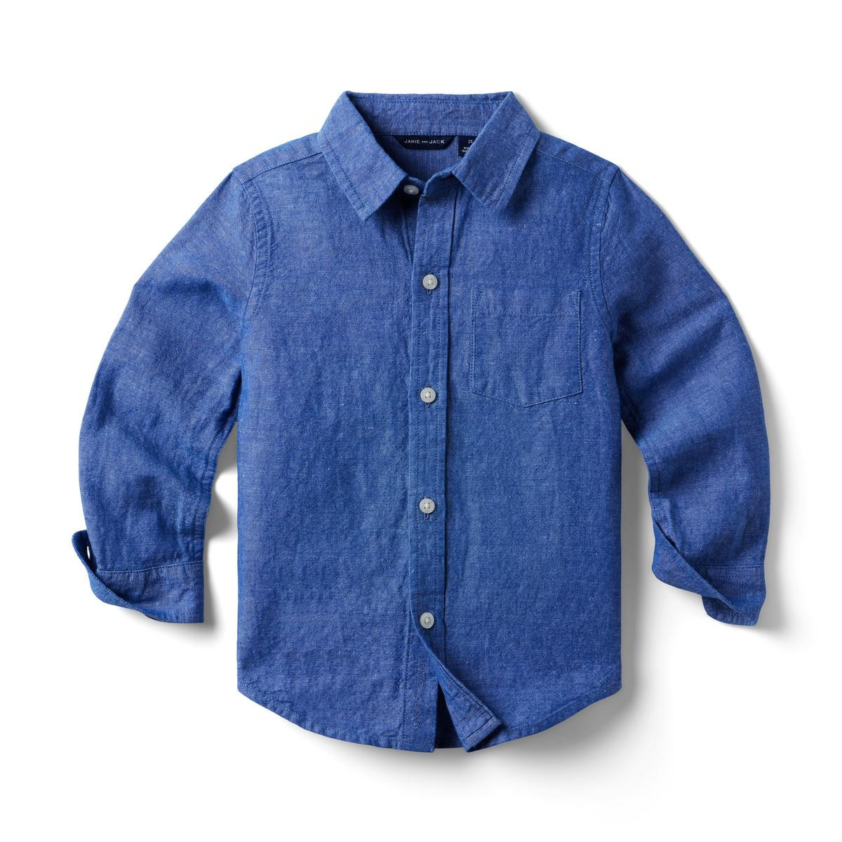 The Linen-Cotton Shirt | Janie and Jack