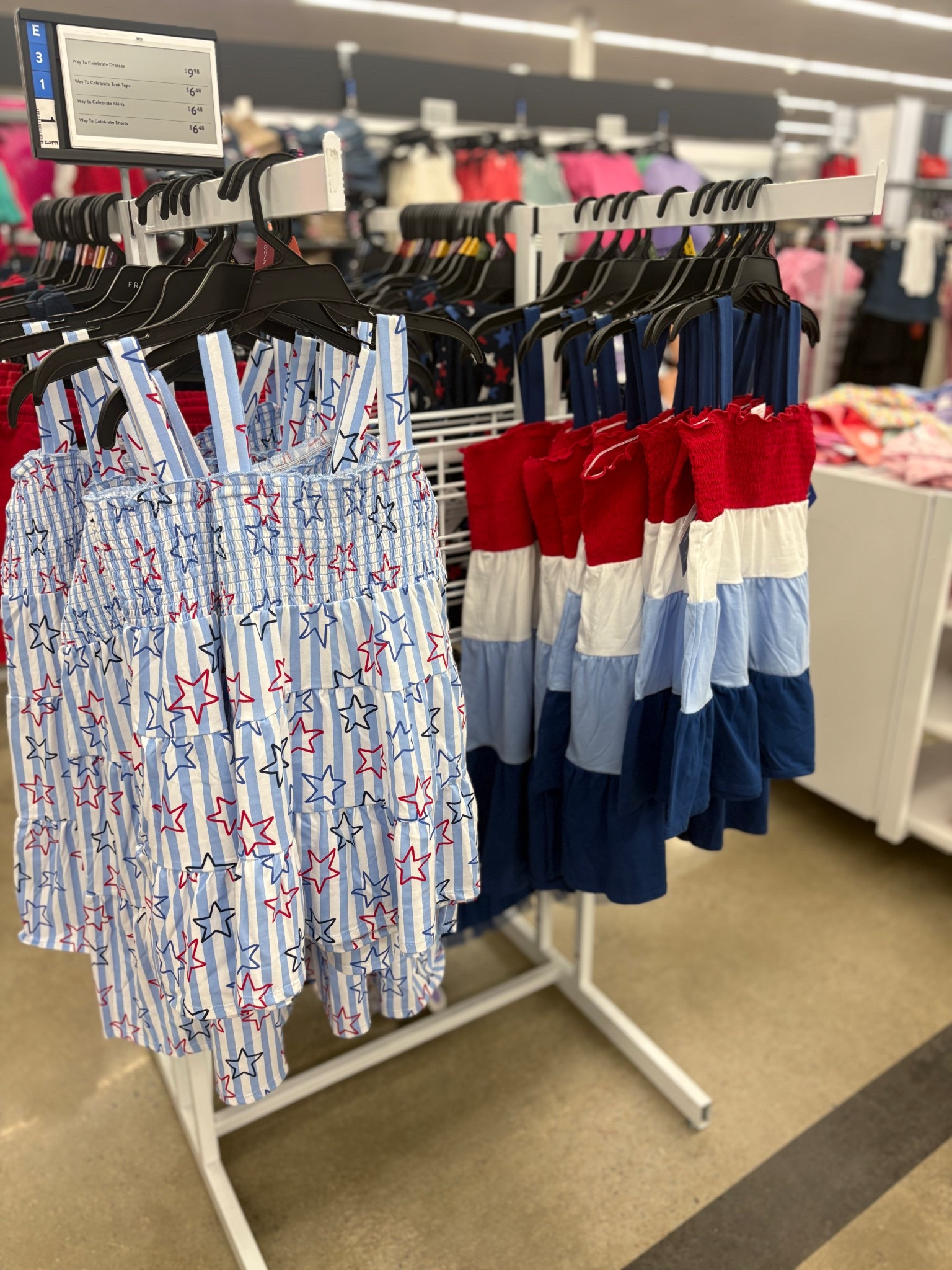 Girls 4th of July dresses at Walmart 