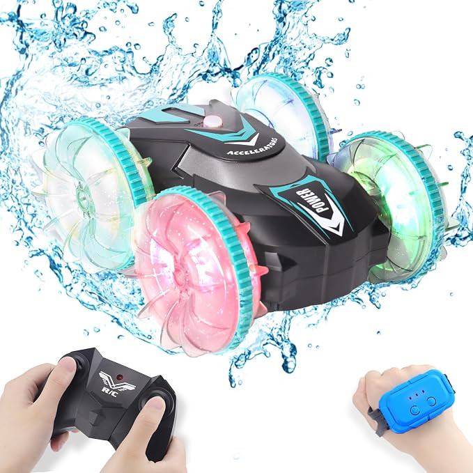 Pool Toys Amphibious Remote Control Boat for Kids, Gesture Sensing Water RC Car for Boys Age 4-8 ... | Amazon (US)