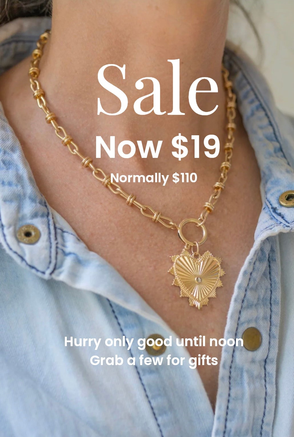 Sale
Only until noon hurry and grab a few of these cute heart necklaces perfect for gifts or to wear layered up! 

Now $19 normally $110
Beautiful quality and comes in silver or gold



#LTKSaleAlert #LTKValentine