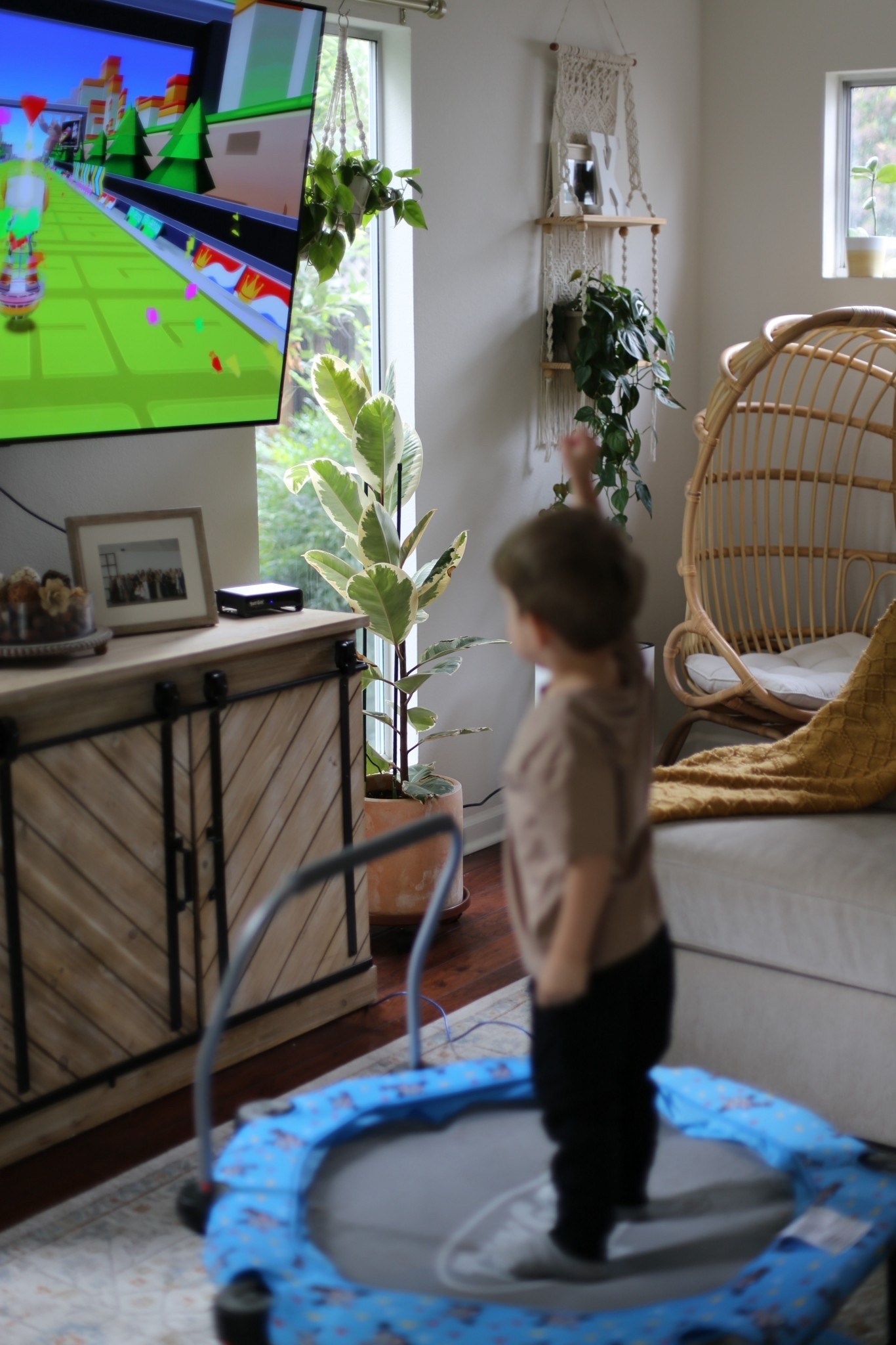 Does your little one love trampolines!? We used Teky Go as another way to get the wiggles out! It’s perfect for rainy days too! The best way to describe, it’s a trampoline with games that connects to the tv! 

#LTKFamily #LTKBaby #LTKKids