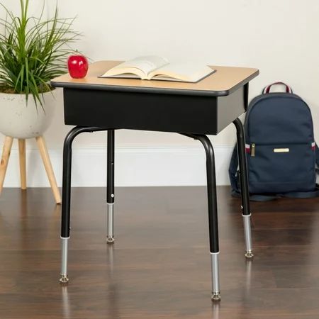 Student Desk with Open Front Metal Book Box | Walmart (US)