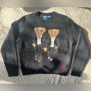 Polo Ralph Lauren Ricky & Ralph Black Special Edition Bear Sweater Jumper S | Poshmark