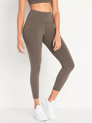 High-Waisted PowerPress 7/8-Length Compression Leggings For Women | Old Navy (US)