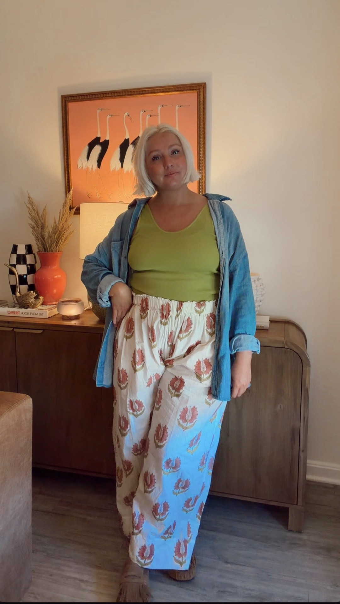 XL pants / large tank.