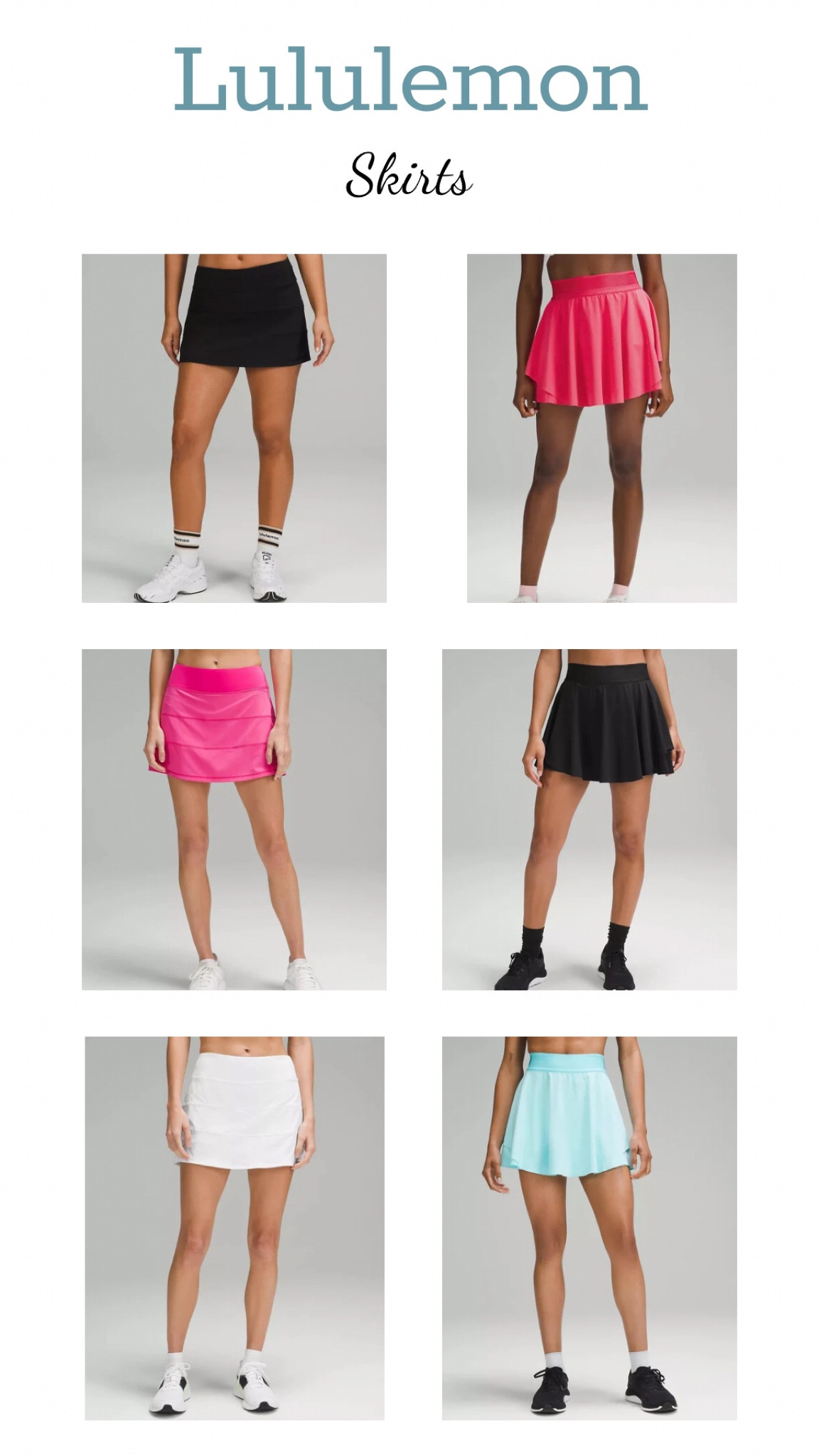 Favorite Lululemon skirts. I wear a size 6. 

#LTKfitness #LTKMostLoved #LTKGiftGuide