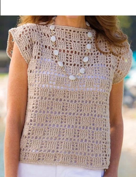 Handmade Crochet summer blouse | Etsy | Etsy (US)