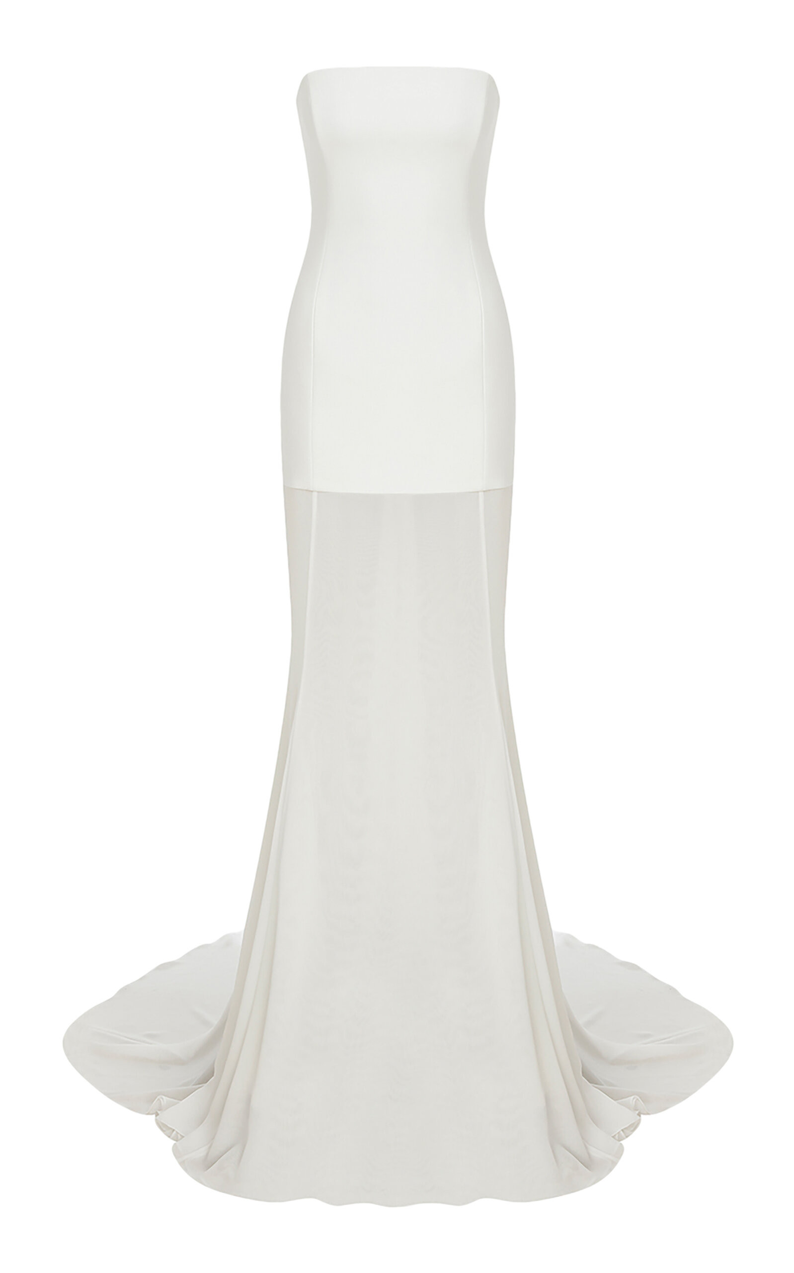 Exclusive Isabel Sheer-Paneled Crepe-Chiffon Gown | Moda Operandi (Global)