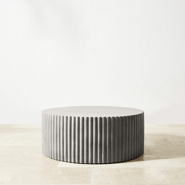 Tropea Fluted Round Coffee Table | Williams-Sonoma