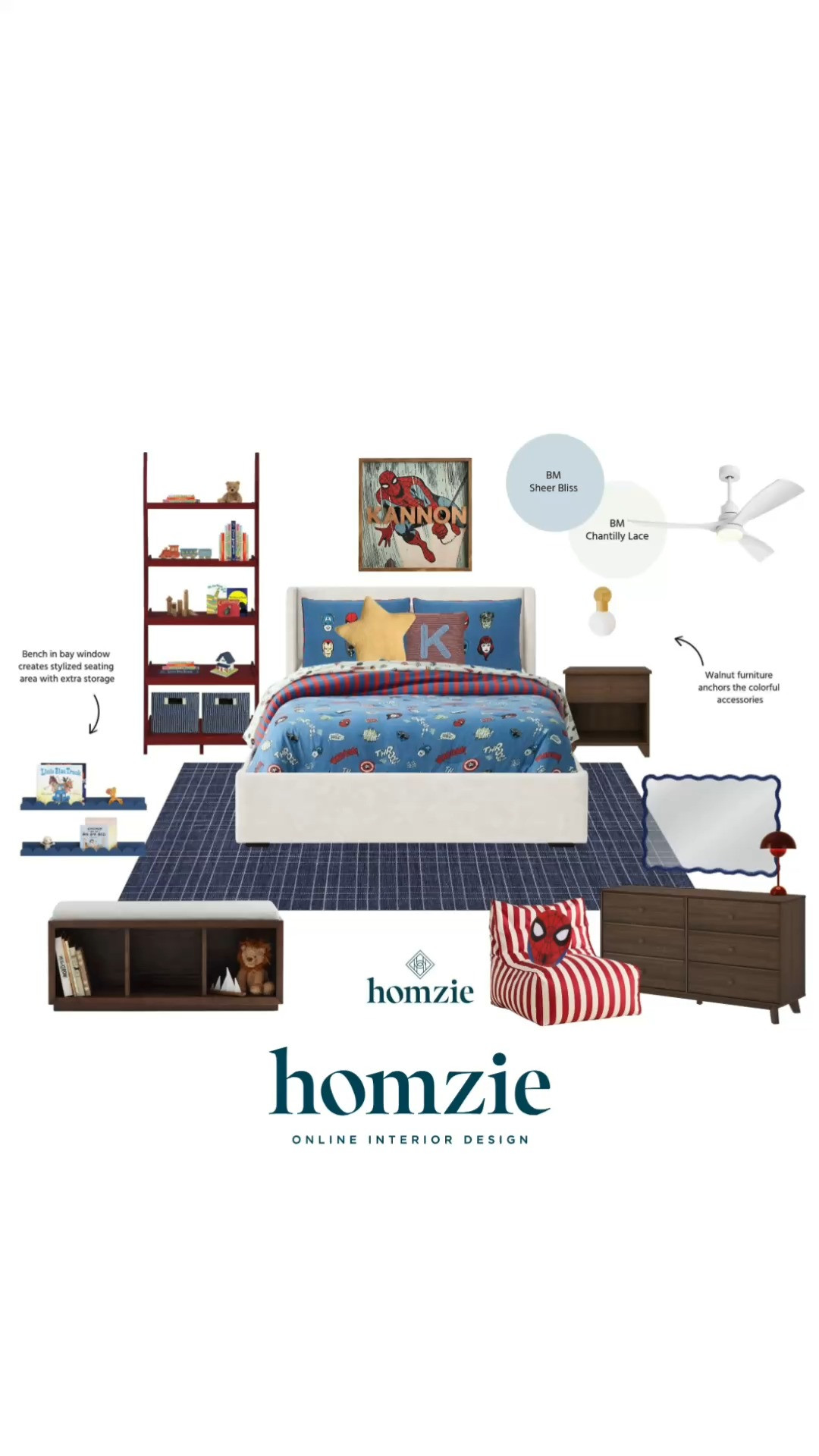 Superhero-inspired boy's bedroom design featuring bedding, accent chairs, rug, lamps, accent pillows, decor, etc.

#LTKHome #LTKFinds #LTKFavorites #HomeStyleDaily 

 #LTKHome