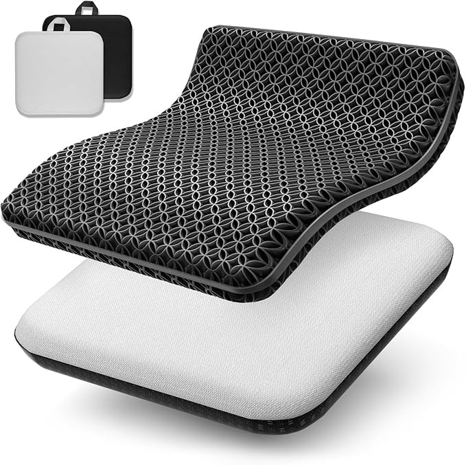 Seat Cushion, Gel Seat Cushion, Breathable Cool Suitable as Office Chair Cushion, Car Seat Cushio... | Amazon (US)