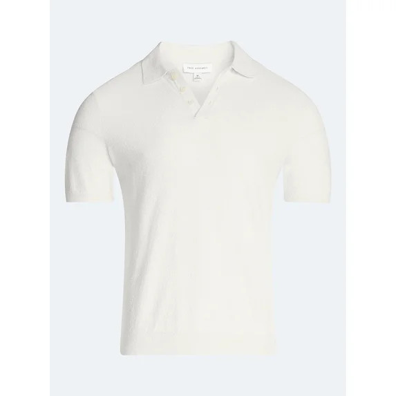 Free Assembly Men's Boucle Polo Sweater with Short Sleeves, Sizes XS-3XL | Walmart (US)