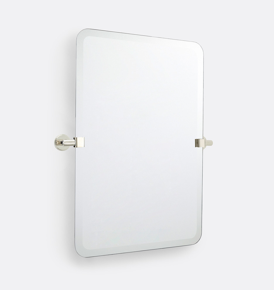 Trask Frameless Rounded Rectangle Pivot Mirror | Rejuvenation