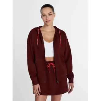 Athletic Works Women's and Women's Plus Full Zip Fleece Hoodie, Sizes XS-4X | Walmart (US)