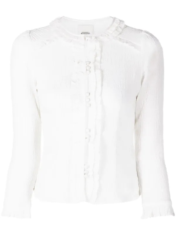 blouse Georgia à volants | Farfetch Global