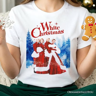 I’m Dreaming of a White Christmas T-Shirt, 1954 Classic Holiday Inn Movie Tee White S | Target