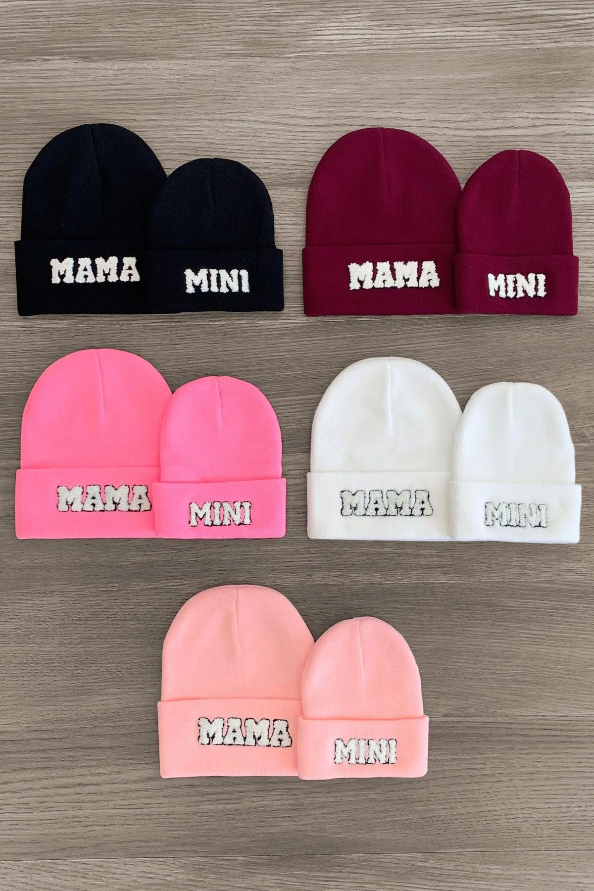 Mom & Me - "Mama & Mini" Beanies | Sparkle In Pink