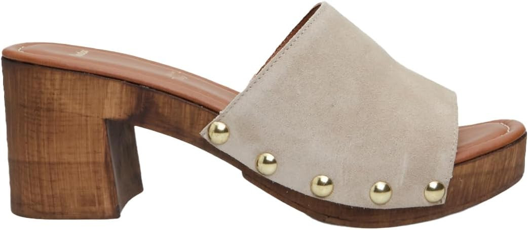 BATA Women's suede mule with 7 cm heel and platform | Amazon (ES)