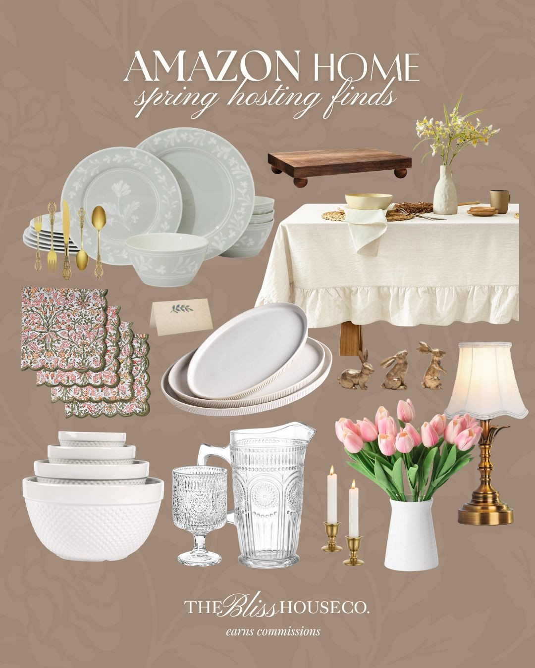 Hosting season is here! These Amazon finds make the prettiest spring table with soft neutrals and classic touches. 🌷

Amazon home finds, spring hosting decor, table setting ideas, amazon kitchen finds, spring table decor, entertaining essentials, hosting must haves, neutral home decor, affordable home finds, amazon glassware, spring entertaining ideas, Easter table styling inspiration, home decor amazon, hosting aesthetic, kitchen decor finds. 

 #LTKHome