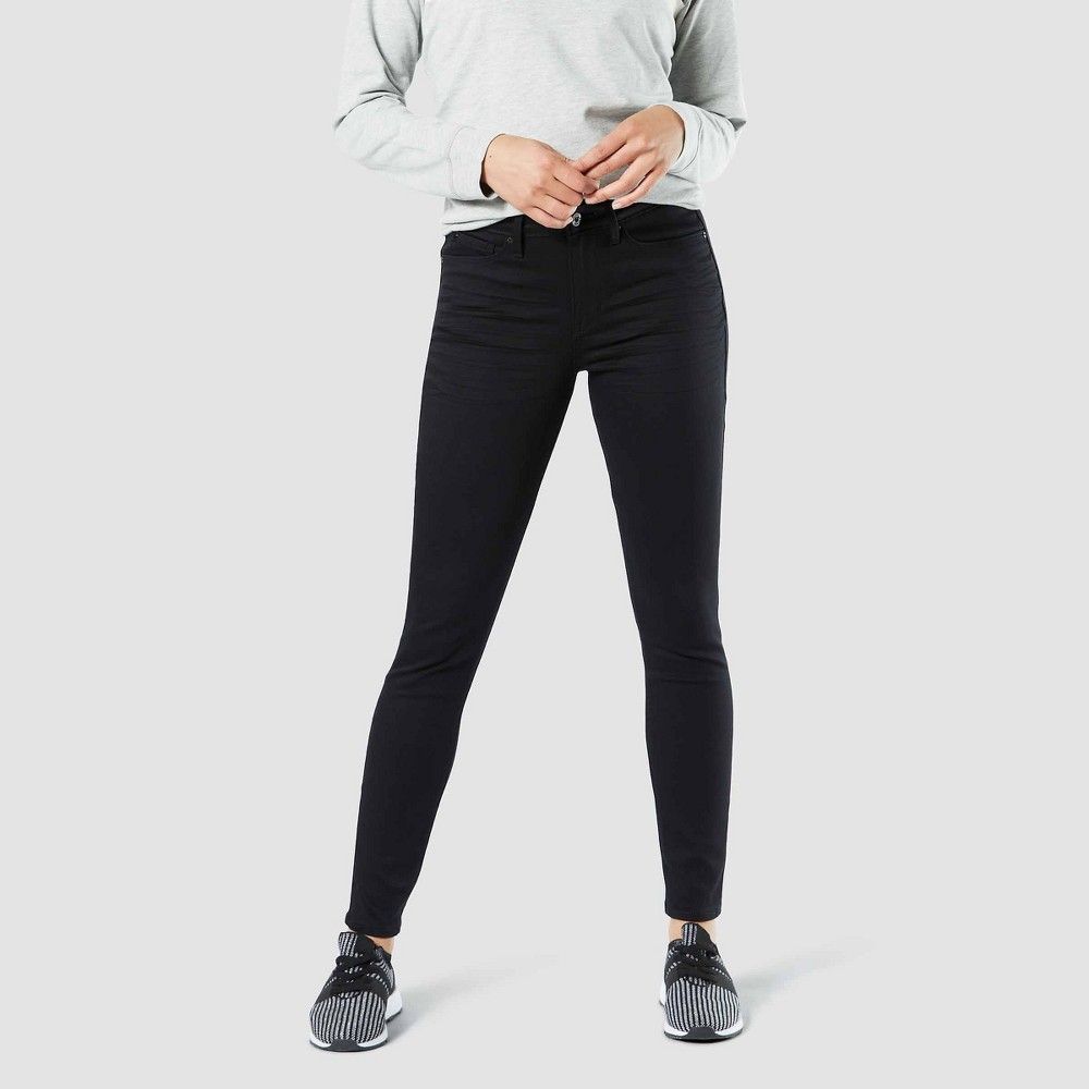 DENIZEN from Levi's Women's High-Rise Skinny Jeans - Black 14 Long | Target