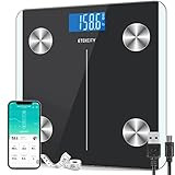 Etekcity Smart Rechargeable Body Fat Scale, Digital Bathroom Scale for Body Weight and Muscle, Ac... | Amazon (US)