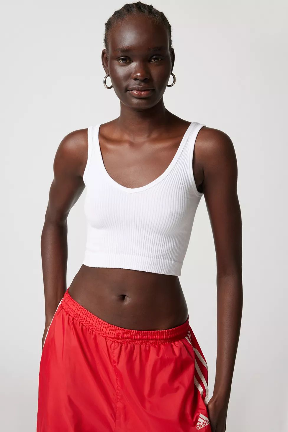 Out From Under Drew Seamless Ribbed Cropped Tank Top | Urban Outfitters (US and RoW)