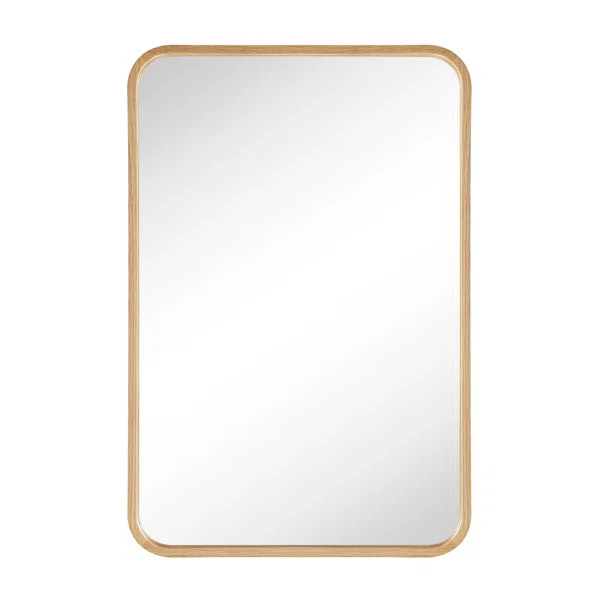 Itzary Solid Wood Framed Rectangle Wall Mirror | Wayfair North America