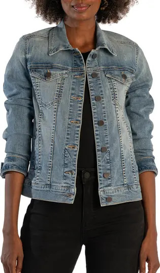 KUT from the Kloth Jacqueline Denim Trucker Jacket | Nordstrom | Nordstrom