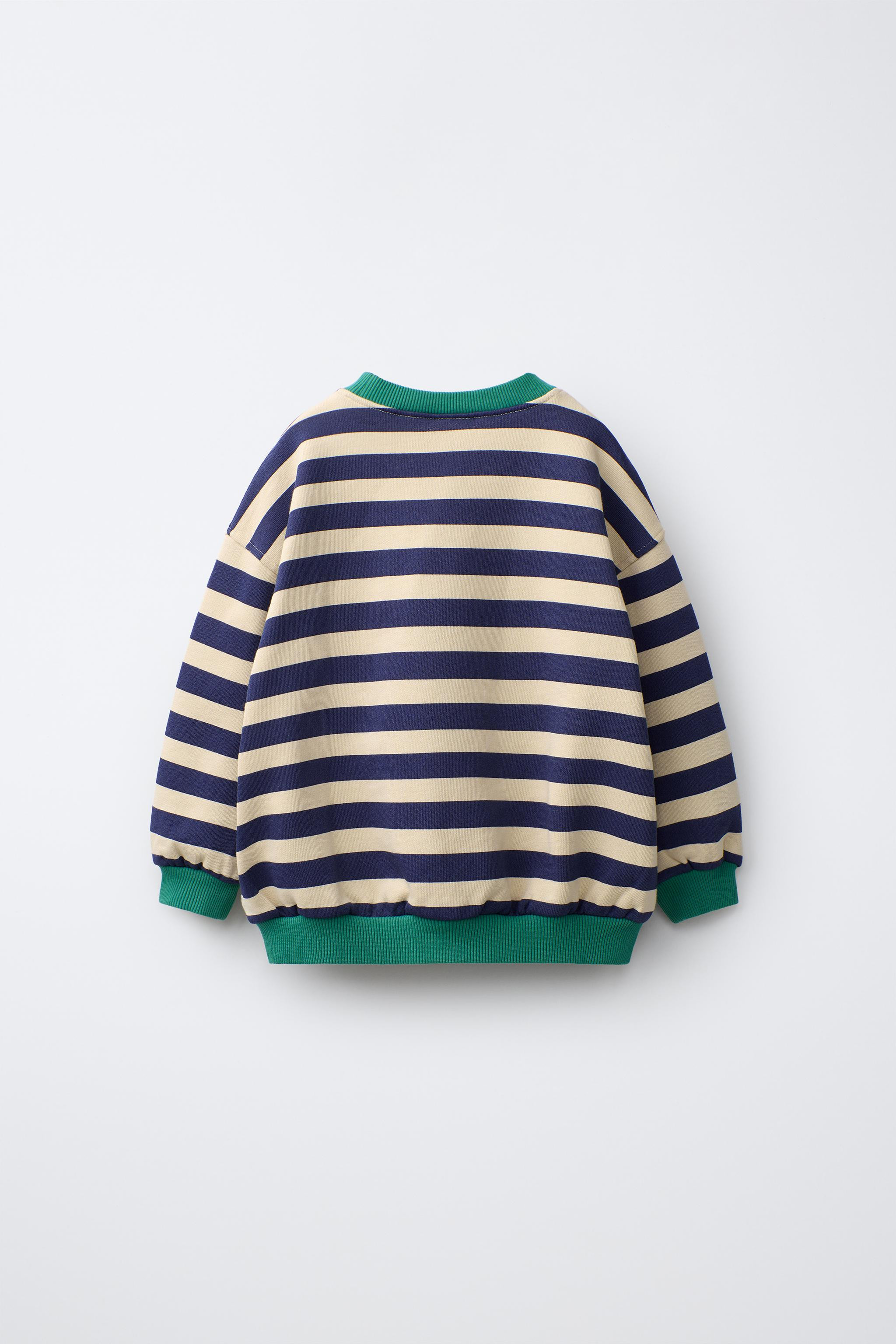 CONTRAST STRIPED SWEATSHIRT | Zara US