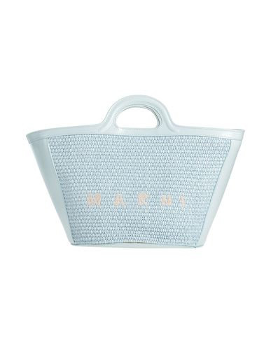 Marni Woman Handbag Sky blue Size - Cotton, Polyamide, Bovine leather, Brass | YOOX (US)