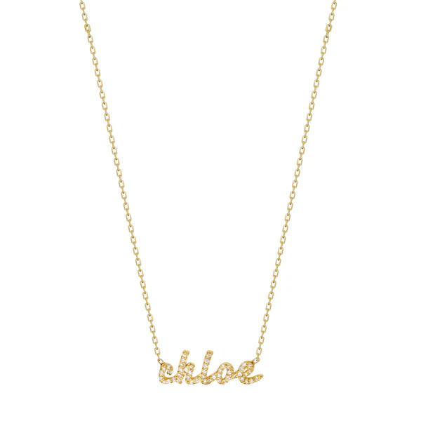 Script Cubic Zirconia Name Necklace | Lola James Jewelry