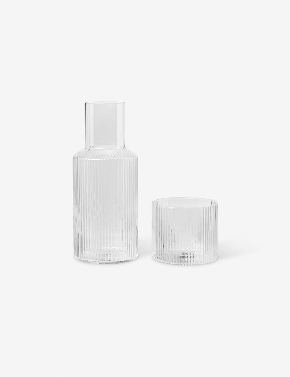 Rian Ripple Bedside Carafe Set | Lulu and Georgia 