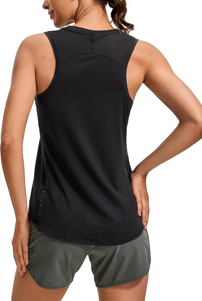 CRZ YOGA Lightweight Tank Top for Women Racerback Sleeveless Workout Tops High Neck Athletic Runn... | Amazon (US)