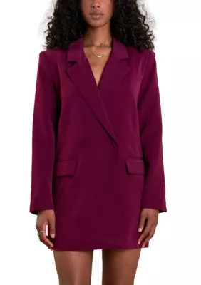 Endless Rose Women's Straight Belted Blazer, Medium | Belk