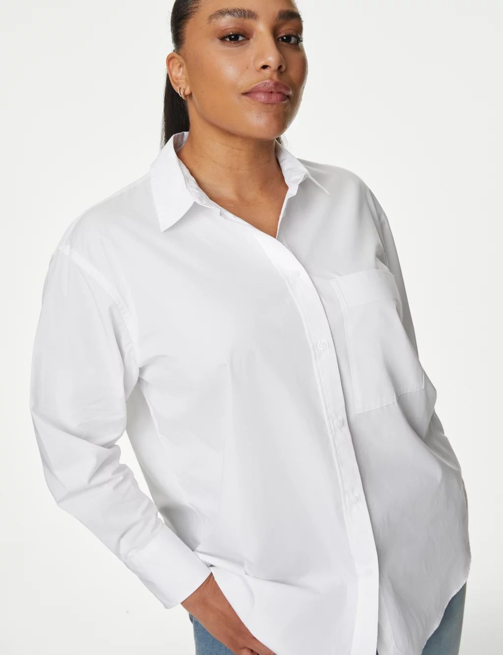 Pure Cotton Oversized Shirt | Marks & Spencer (UK)