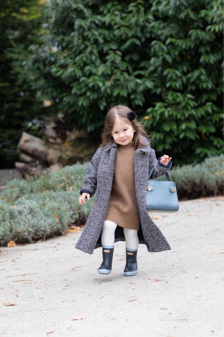 Absolutely fainting over her little formal coat 😩. Her coat (Italian wool omg) and sweater dress are both on sale! She’s wearing toddler size 3 in both. Perfect for Christmas photos. 

#LTKHoliday #LTKsalealert
