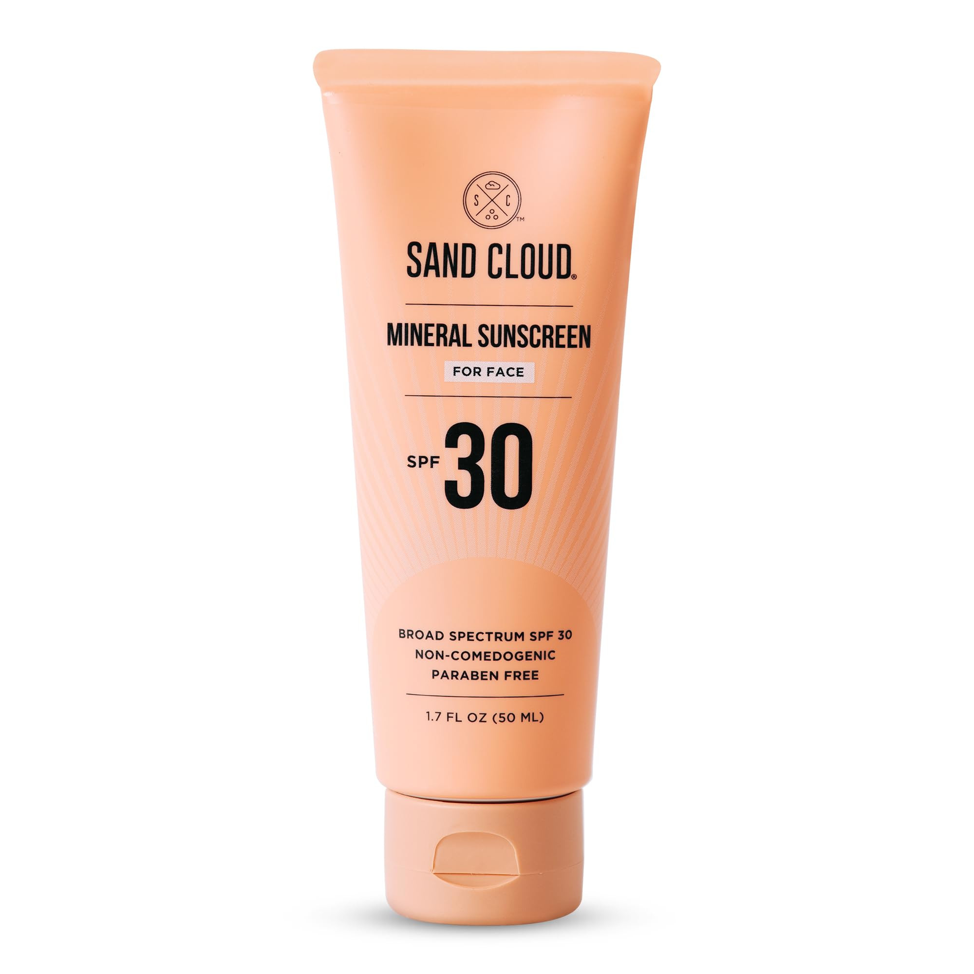 Sand Cloud Broad Spectrum Mineral Sunscreen for Face SPF 30, 1.7 Oz - Zinc Oxide for Sensitive Sk... | Amazon (US)