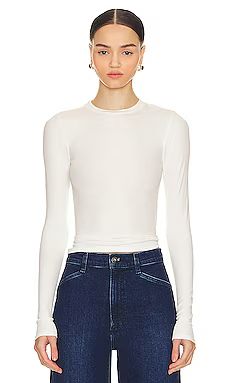 Lovers and Friends Hailey Long Sleeve Tee in White from Revolve.com | Revolve Clothing (Global)