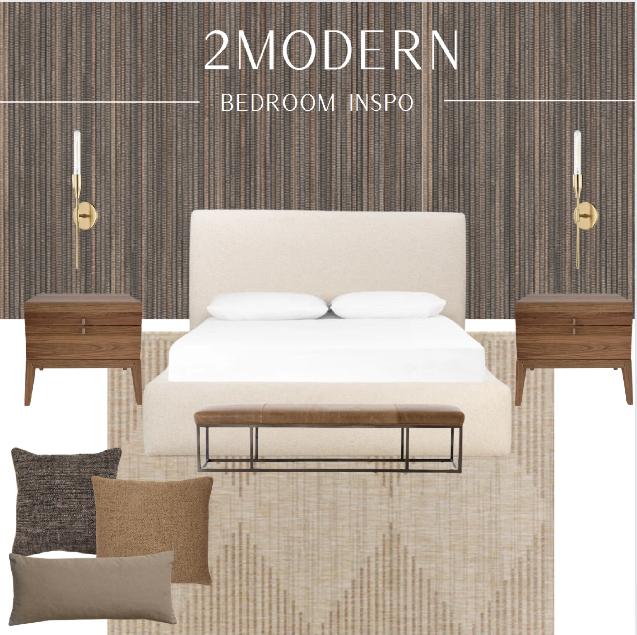 Bedroom inspo from 2MODERN! 

#interiordesign #designer #designinspo #moderndesign #neutrals #bedroomdecor #decor #modern #wallpaper 

#LTKStyleTip #LTKHome