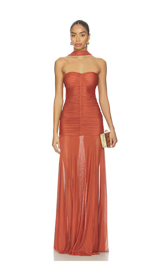 Ross Maxi Dress in Russet | Revolve Clothing (Global)