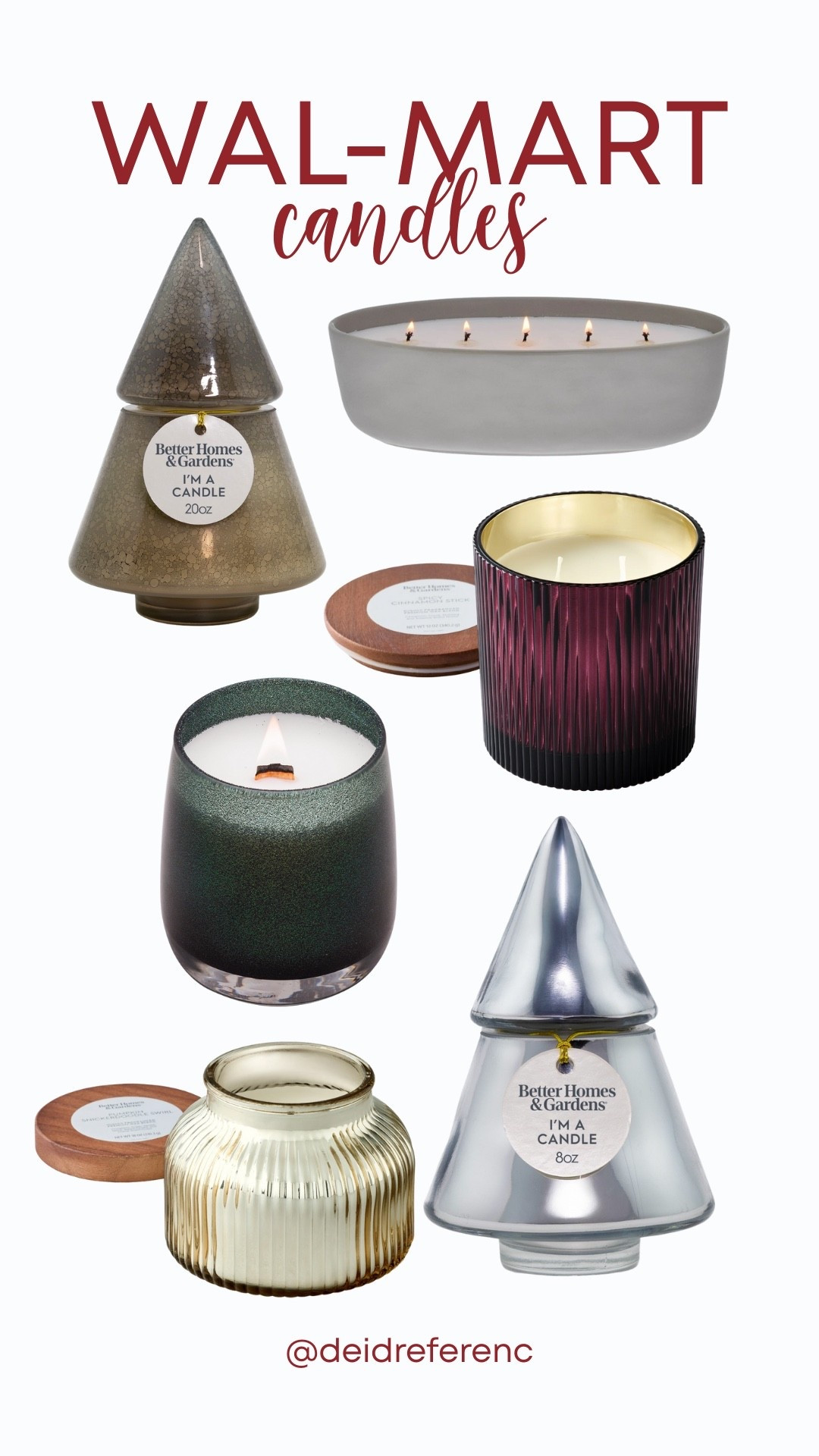 Wal-Mart Holiday Candles

#LTKHoliday #LTKGiftGuide #LTKFindsUnder100