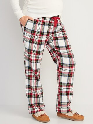 Maternity Printed Flannel Pajama Pants | Old Navy (US)