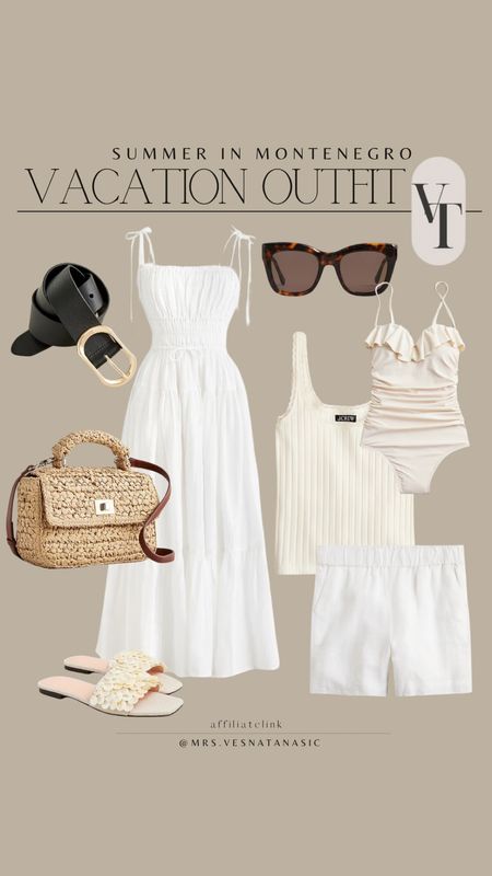 Summer vacation outfit ideas! We have a trip booked to Montenegro this summer and I grabbed a few of these pieces for the beach/resort wear. 

Summer outfit, summer dress, dresses, beach outfit, resort wear, beachwear, swimsuit, bag, sandals, sunglasses, summer outfits, vacation outfits, 

#LTKSwim #LTKItBag #LTKMidsize