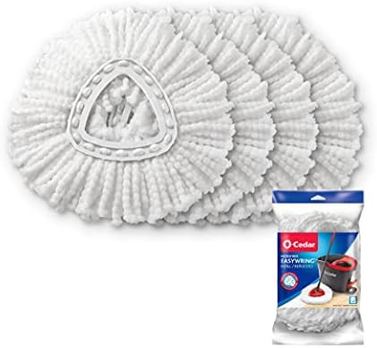 O-Cedar EasyWring Spin Mop Microfiber Refill (Pack of 4) | Amazon (US)