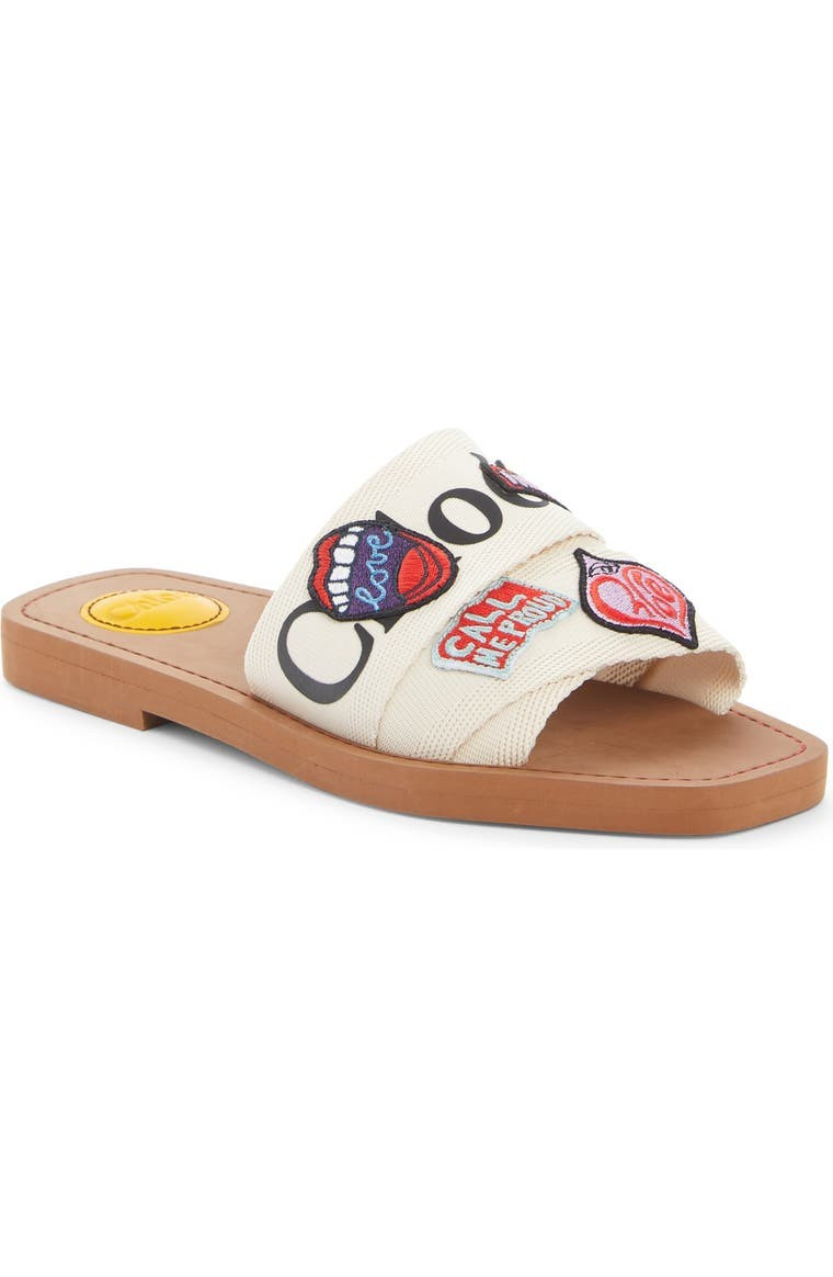 Woody Logo Patch Slide Sandal | Nordstrom