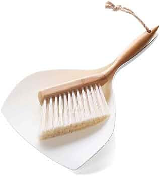 Dustpan and Brush Set, Small Dustpan with Bamboo Handle Brush, Handy Mini Broom and Dustpan Set f... | Amazon (US)