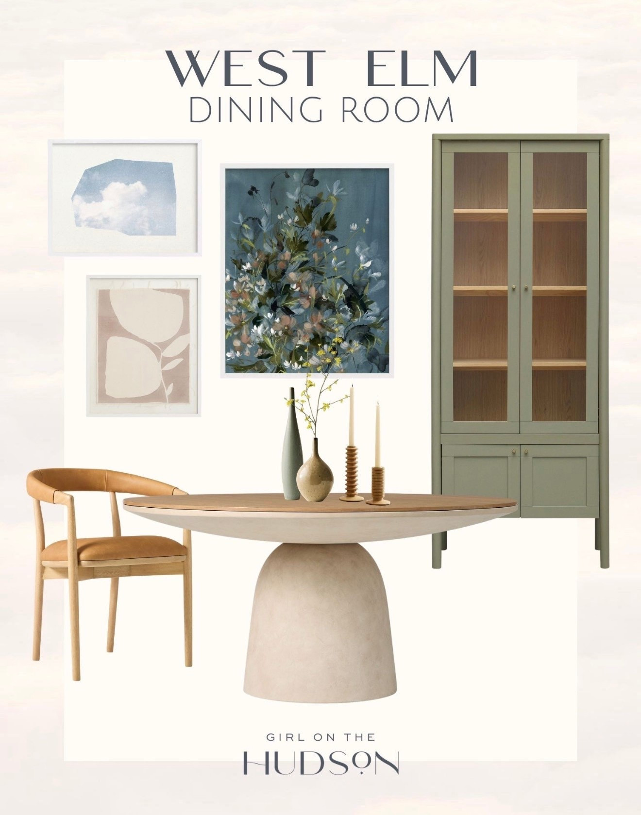 This dining room setup feels like the perfect blend of warmth and elevated simplicity. I love how the soft wood tones and muted greens create a calming, collected look that works year round. These are the kinds of foundational pieces that make styling your space feel effortless.

west elm dining room, neutral dining furniture, modern dining table, green cabinet styling, warm wood tones, timeless home decor, modern coastal dining room, elevated everyday living girlonthehudson

#LTKSeasonal #LTKHome #LTKSaleAlert