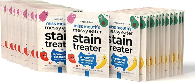Miss Mouth's HATE STAINS CO Stain Remover for Clothes - 25 Wipes - Newborn & Baby Essentials Mess... | Amazon (US)