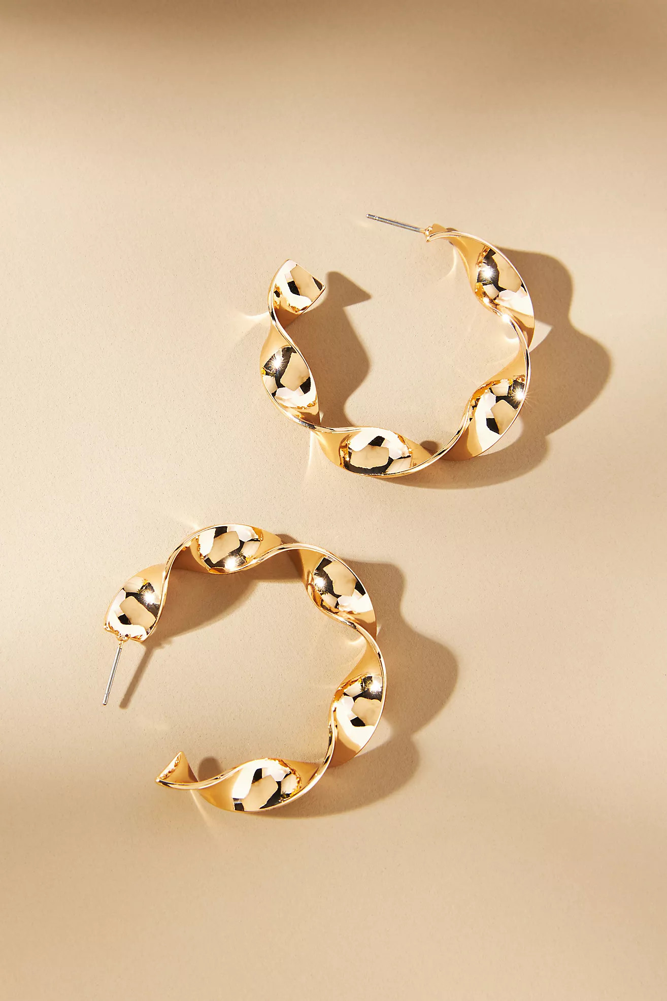 Ribbon Hoop Earrings | Anthropologie (US)