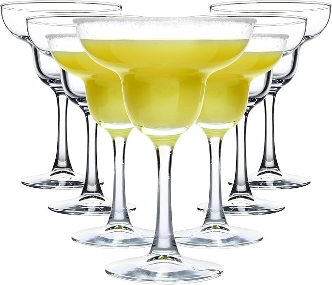 Margarita Glasses Set of 7, Classic Clear Cocktail Glasses Set for Espresso Martini, Cosmopolitan... | Amazon (US)
